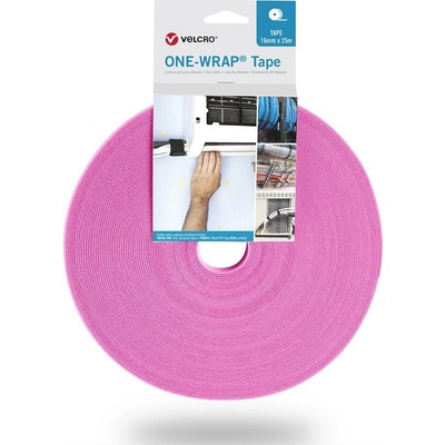 VELCRO® VELCRO - One Wrap Band 25m 10mm Rosa VEL-OW64109 pásik so suchým zipsom ružová 1 ks