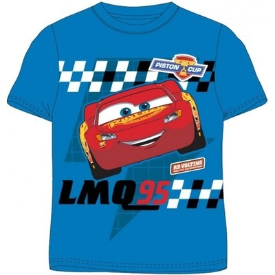 E plus M chlapčenské tričko s krátkym rukávom Cars Blesk McQueen modré