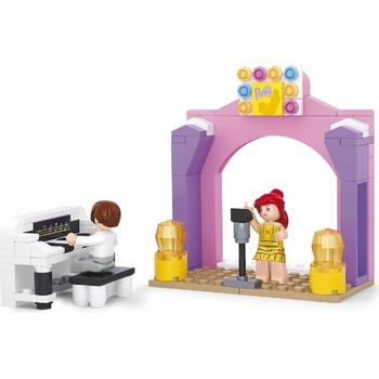 Sluban B0521 Hudební pódium s klavírem 109 ks