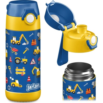 Jarlson Mali detská nerezová termofľaša na pitie Stavba 350 ml