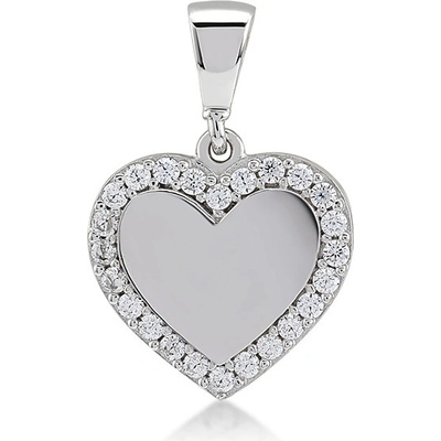 Lillian Vassago Zlatý přívěsek srdce se zirkony LLV11 GP032W