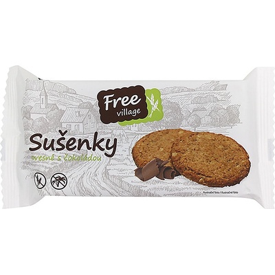 Free village Sušenky ovesné čokoládové 50 g