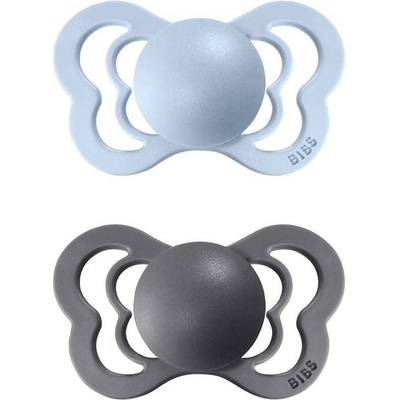 Bibs Couture ortodontické silikon iron/baby blue 1×2ks