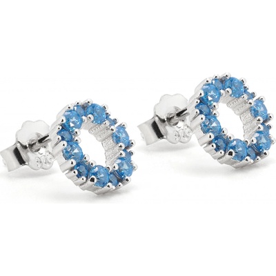 Rafity stříbrné s akvamarínem E0039PZ-01