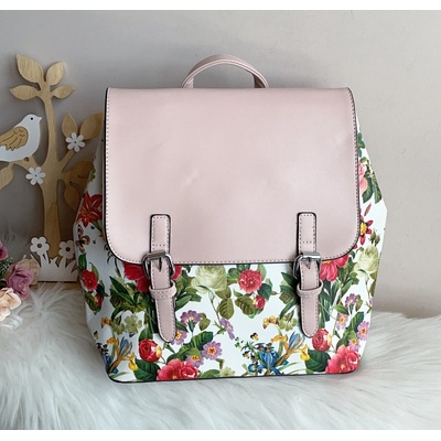 Дамска Кожена раница Розова Модел-1142