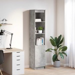 vidaXL Висока дъска Concrete Grey 37, 5x35x180 cm Инженерна дървесина (861673)