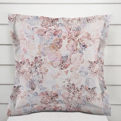 Biante s lemom Rongo RGP-501 Ružovo-fialkové kvety na bielom 35 x 45 cm