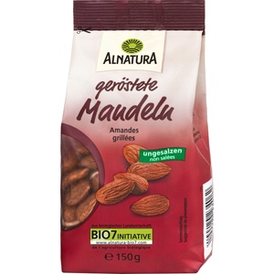 Alnatura Био печени и несолени бадеми - 150 г