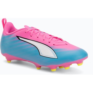 PUMA Детски футболни обувки PUMA Ultra 6 Play FG/AG Jr poison pink/puma wht/sun stream/bright aqua/puma blk