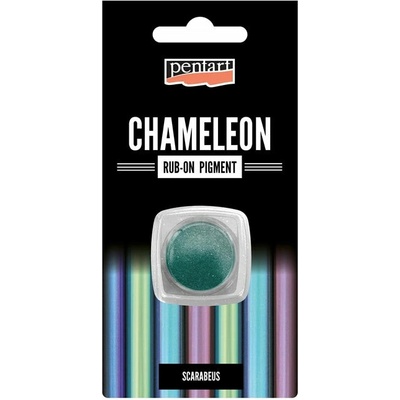 Rub-on pigmentový prášek Chameleon Pentart 0.5 g - skarabeus
