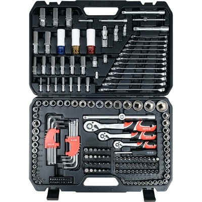 Yato gola sada 1/2", 3/8", 1/4" + príslušenstvo 198 ks - YT-38850