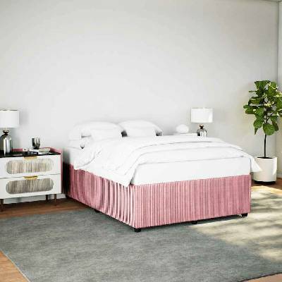 zahrada-XL 3285017 Rám postele růžový samet