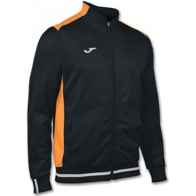 Joma mikina CAMPUS II jacket black-ORANGE FLUOR