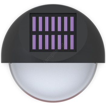 Aigostar - LED соларен стенен фенер 1W 1, 2V черен 2700K IP44 (AI1001)