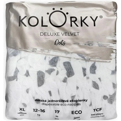 Kolorky Deluxe Velvet Dots EKO XL 12-16 kg 17
