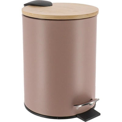 Tendance Odpadkový kôš Timeless, béžová/s drevenými prvkami, 2,5 l