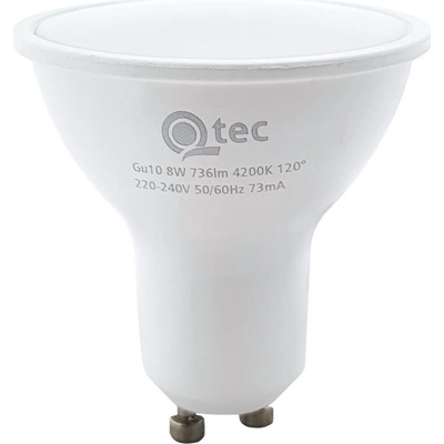 Baterie Centrum LED Žárovka Qtec GU10/8W/230V 4200K BC0528