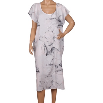 Image 1 of Плажна туника в сиво с мраморен ефект