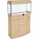 Diversa Solid LED akvarijní set vypouklý javor 112 l