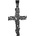 HARAHU Висулка на верижка Tree Cross - Черен KP34144