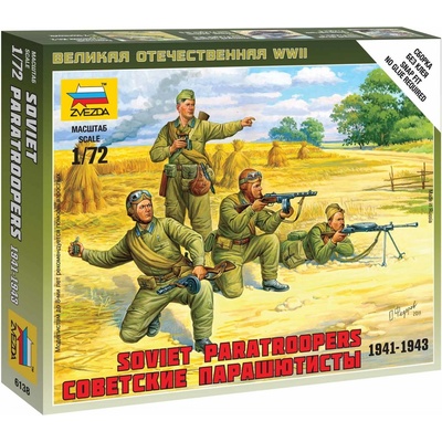 Zvezda figurky sovětští výsadkáři 1:72