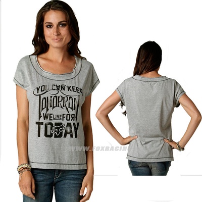 FOX Outshine tričko top Heather Grey