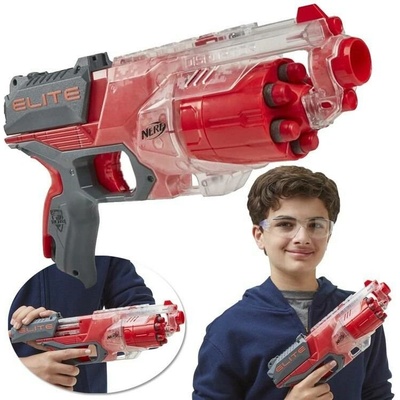 PISTOLE NERF N-STRIKE ELITE DISRUPTOR ČERVENÁ + 6 NÁBOJŮ