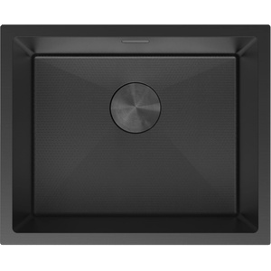 Mexen Trixo мивка стомана 1-камерна 540 x 440 мм, черна HC - 6414541000-70HC (6414541000-70HC) Мивка за вграждане