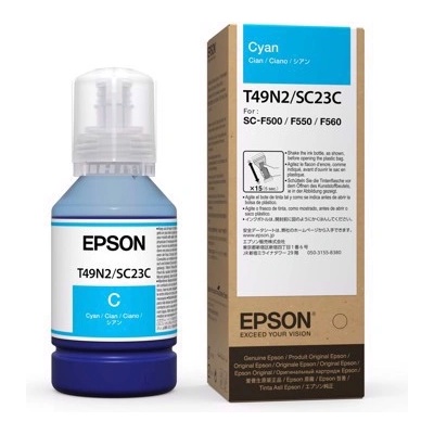 EpsonSublimation Epson Dye Sublimation ink ( T49N2 ) - Cyan 140 ml for Epson F100 & F500 (C13T49N200)