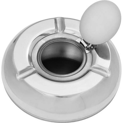 Onpira Venkovní kulatý nerezový popelník se záklopkou – Zboží Mobilmania