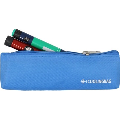 Coolingbag Penál pro přenos inzulínových per modrá