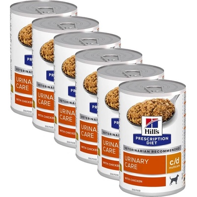 Hill's Hill s Prescription Diet c/d Multicare Грижа за пикочната система за кучета 6 x 370 г