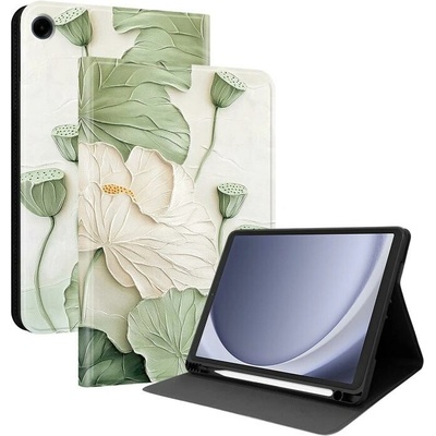 Vsetkonamobil 133271 ART Zaklápacie puzdro pre Samsung Galaxy Tab A9 / Galaxy Tab A11 LOTUS