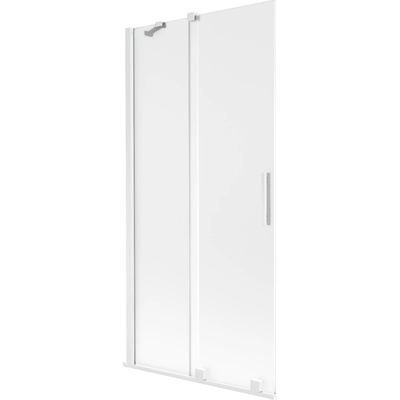 Mexen Velar параван за вана, плъзгащ се с 2 крила, 95 x 150 см, матирано, бял - 896-095-000-31-20 (896-095-000-31-20)