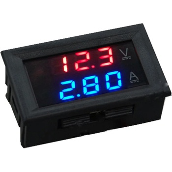 LaskaKit_cz Panelový digitální voltmetr + ampérmetr 100V 10A DC