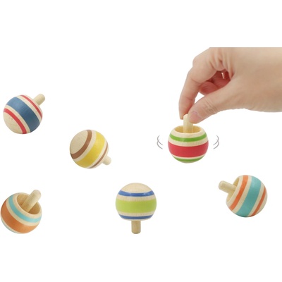Teddies Káča točící dřevěná mix barev – Sleviste.cz