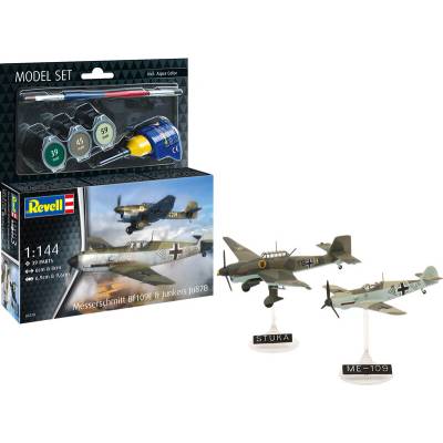 Revell Messerschmitt Bf109E & Ju87B Stuka súprava 1:144