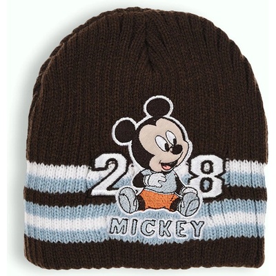 Chlapecká pletená čepice DISNEY MICKEY MOUSE BABY hnědá