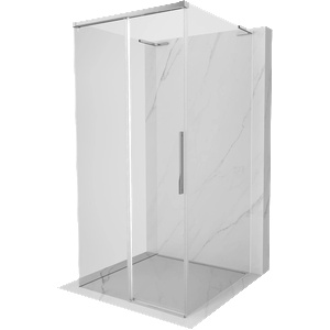 Mexen Rox-3S L тристенна плъзгаща се душ кабина 120 x 120 см, прозрачна, хром (8C2L-120-120-01-00-3S)