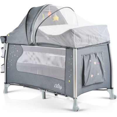 Cangaroo Детска кошара ISleep сив (107347)