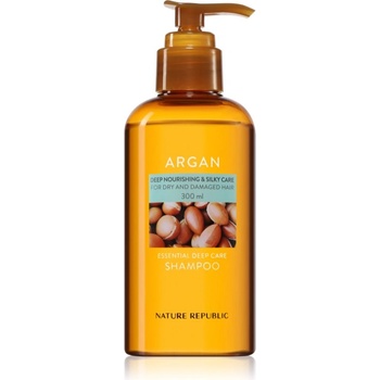 Nature republic Argan Essential Deep Care Shampoo дълбоко регенериращ шампоан за увредена коса 300ml