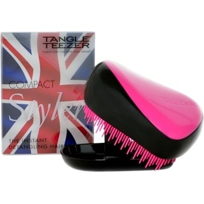 Tangle Teezer Compact Pink Sizzle kefa na vlasy