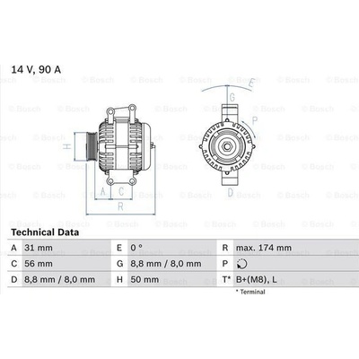 Alternátor BOSCH 0 986 042 530