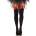 Leg avenue - leg avenue hosiery Leg avenue black nylon thigh highs with red bow one size