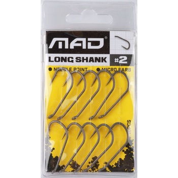 MAD Long Shank Hook vel.2 10 ks