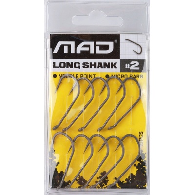 MAD Long Shank Hook vel.2 10 ks
