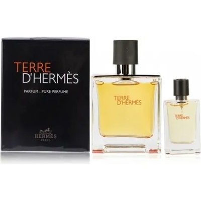 Hermès Terre D'Hermes Pure Perfume - Комплект парфюми 75мл EDP + 5 мл EDP + душ гел 75 мл