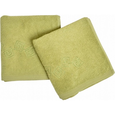 Praktik Textil ručník a osuška Deny 450 g/m2 Osuška Deny 70 x 140 cm zelená