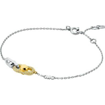 Michael Kors Strieborný bicolor náramok so zirkónmi Astor Link MKC1737CZ931