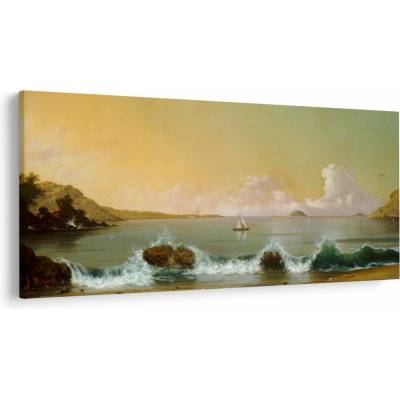 Obraz - Martin Johnson Heade, Rio de Janeiro Bay, reprodukcia, jednodielne 200x100 cm